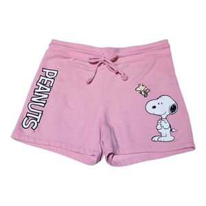 Kids Peanuts Pink Lounge Shorts - Size L (11-13)